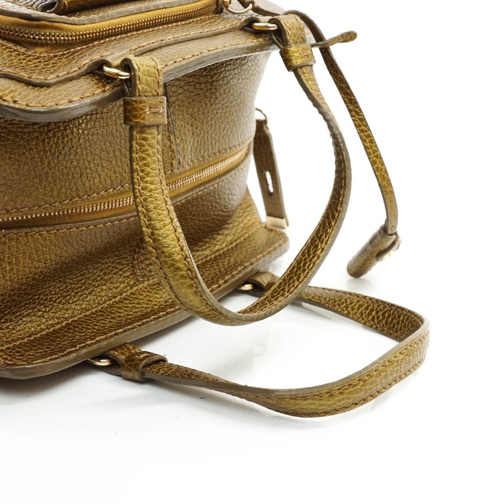 Auth Tods Hand Bag Gold Leather #14696T60 - Picture 5 of 12